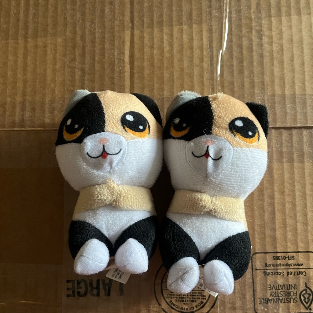 Express Black and Tan Plush Hamster Set